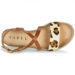 Chaussures Femme Sandales et Nu-pieds Ravel ASPEN Marron / Léopard -Sandales Soldes Boutique 18669788 500 F