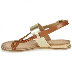 Chaussures Femme Sandales et Nu-pieds Ravel LUNA Doré / Camel -Sandales Soldes Boutique 18669789 500 D