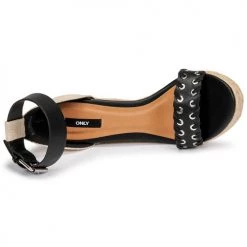 Chaussures Femme Sandales et Nu-pieds Only AMELIA 12 Noir -Sandales Soldes Boutique 18677107 500 F