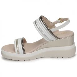 Chaussures Femme Sandales et Nu-pieds Lumberjack ELAINE Blanc / Beige -Sandales Soldes Boutique 18677621 500 D