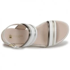 Chaussures Femme Sandales et Nu-pieds Lumberjack ELAINE Blanc / Beige -Sandales Soldes Boutique 18677621 500 F