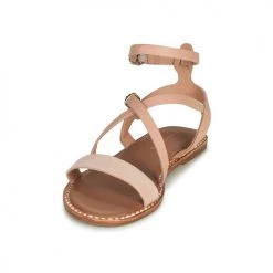 Chaussures Femme Sandales et Nu-pieds Tommy Hilfiger ESSENTIAL TOMMY FLAT SANDAL Cognac -Sandales Soldes Boutique 18681762 500 C