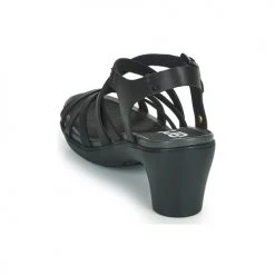 Chaussures Femme Sandales et Nu-pieds Art ALFAMA Noir -Sandales Soldes Boutique 18696117 500 E