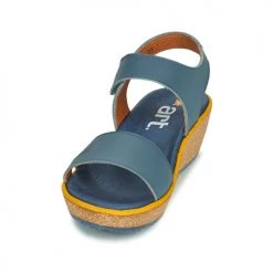 Chaussures Femme Sandales et Nu-pieds Art CAPRI Bleu -Sandales Soldes Boutique 18696123 500 C
