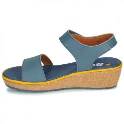 Chaussures Femme Sandales et Nu-pieds Art CAPRI Bleu -Sandales Soldes Boutique 18696123 500 D
