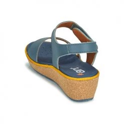 Chaussures Femme Sandales et Nu-pieds Art CAPRI Bleu -Sandales Soldes Boutique 18696123 500 E