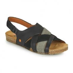 Chaussures Femme Sandales et Nu-pieds Art CRETA Noir