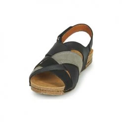 Chaussures Femme Sandales et Nu-pieds Art CRETA Noir -Sandales Soldes Boutique 18696124 500 C
