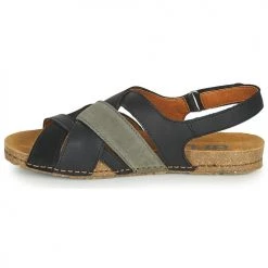 Chaussures Femme Sandales et Nu-pieds Art CRETA Noir -Sandales Soldes Boutique 18696124 500 D