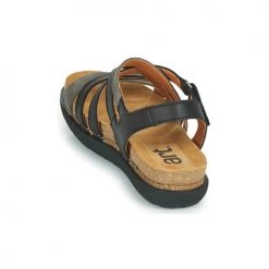 Chaussures Femme Sandales et Nu-pieds Art RHODES Noir -Sandales Soldes Boutique 18696167 500 E
