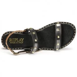Chaussures Femme Sandales et Nu-pieds Replay NAIROBI Noir -Sandales Soldes Boutique 18704557 500 F