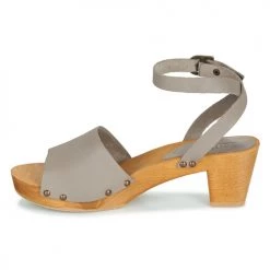 Chaussures Femme Sandales et Nu-pieds Sanita YARA Gris -Sandales Soldes Boutique 18704594 500 D