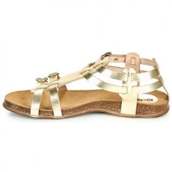 Chaussures Femme Sandales et Nu-pieds Kickers ANA Doré -Sandales Soldes Boutique 18722475 500 D