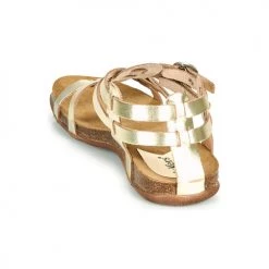 Chaussures Femme Sandales et Nu-pieds Kickers ANA Doré -Sandales Soldes Boutique 18722475 500 E