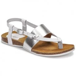 Chaussures Femme Sandales et Nu-pieds Kickers ANAGRAMI Blanc / Argent