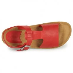 Chaussures Femme Sandales et Nu-pieds Kickers ODILOO Rouge -Sandales Soldes Boutique 18722497 500 F