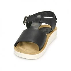 Chaussures Femme Sandales et Nu-pieds Kickers ODILOO Noir -Sandales Soldes Boutique 18722498 500 C