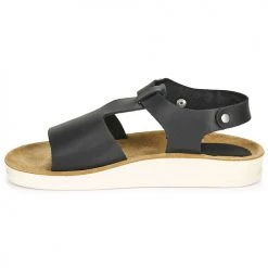 Chaussures Femme Sandales et Nu-pieds Kickers ODILOO Noir -Sandales Soldes Boutique 18722498 500 D