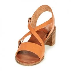 Chaussures Femme Sandales et Nu-pieds Kickers VOLUBILIS Camel -Sandales Soldes Boutique 18722506 500 C
