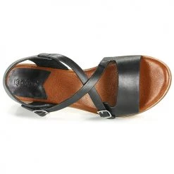 Chaussures Femme Sandales et Nu-pieds Kickers VOLUBILIS Noir -Sandales Soldes Boutique 18722507 500 F