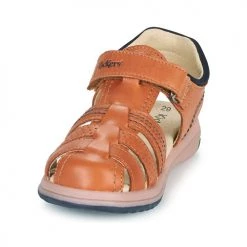 Chaussures Enfant Sandales et Nu-pieds Kickers PLATINIUM Camel -Sandales Soldes Boutique 18722893 500 C