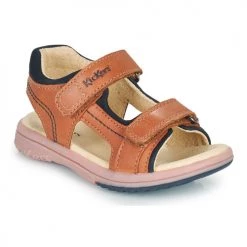 Chaussures Garçon Sandales et Nu-pieds Kickers PLATINO Camel