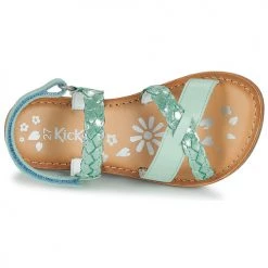 Chaussures Fille Sandales et Nu-pieds Kickers DIMDAMI Bleu -Sandales Soldes Boutique 18722908 500 F