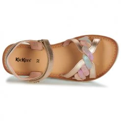 Chaussures Fille Sandales et Nu-pieds Kickers BETTY Rose -Sandales Soldes Boutique 18722913 500 F