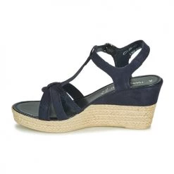 Chaussures Femme Sandales et Nu-pieds Marco Tozzi ANNA Marine -Sandales Soldes Boutique 18723327 500 D