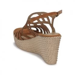 Chaussures Femme Sandales et Nu-pieds Marco Tozzi FRANCINE Cognac -Sandales Soldes Boutique 18723343 500 E