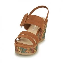 Chaussures Femme Sandales et Nu-pieds Marco Tozzi CONIA Cognac -Sandales Soldes Boutique 18723346 500 C
