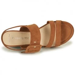 Chaussures Femme Sandales et Nu-pieds Marco Tozzi CONIA Cognac -Sandales Soldes Boutique 18723346 500 F