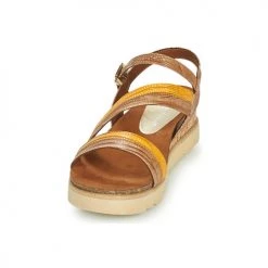 Chaussures Femme Sandales et Nu-pieds Marco Tozzi LIZZA Cognac -Sandales Soldes Boutique 18723350 500 C