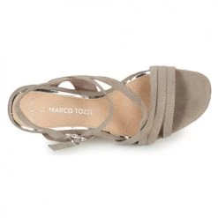 Chaussures Femme Sandales et Nu-pieds Marco Tozzi BALEINA Beige -Sandales Soldes Boutique 18723354 500 F