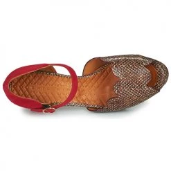 Chaussures Femme Sandales et Nu-pieds Chie Mihara NADILA Rouge -Sandales Soldes Boutique 18725220 500 F