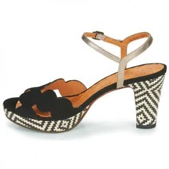 Chaussures Femme Sandales et Nu-pieds Chie Mihara ELIS Noir -Sandales Soldes Boutique 18725229 500 D