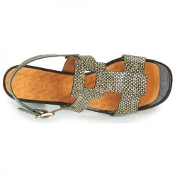 Chaussures Femme Sandales et Nu-pieds Chie Mihara LUSCA Noir / Beige -Sandales Soldes Boutique 18725235 500 F