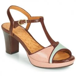 Chaussures Femme Sandales et Nu-pieds Chie Mihara NATI Marron / Rose / vert