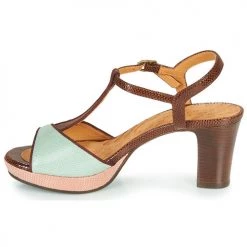 Chaussures Femme Sandales et Nu-pieds Chie Mihara NATI Marron / Rose / vert -Sandales Soldes Boutique 18725238 500 D