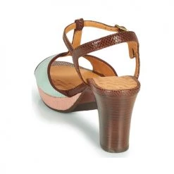 Chaussures Femme Sandales et Nu-pieds Chie Mihara NATI Marron / Rose / vert -Sandales Soldes Boutique 18725238 500 E