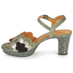 Chaussures Femme Sandales et Nu-pieds Chie Mihara NALE Vert / Gris -Sandales Soldes Boutique 18725239 500 D