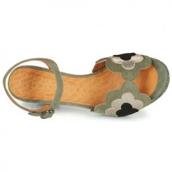 Chaussures Femme Sandales et Nu-pieds Chie Mihara NALE Vert / Gris -Sandales Soldes Boutique 18725239 500 F