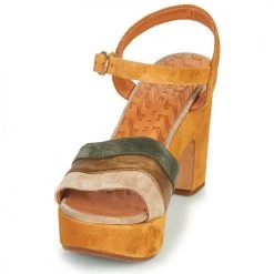Chaussures Femme Sandales et Nu-pieds Chie Mihara YEVA Doré -Sandales Soldes Boutique 18725242 500 C