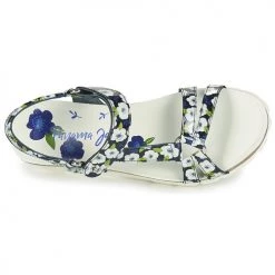 Chaussures Femme Sandales et Nu-pieds Panama Jack SALLY GARDEN Bleu -Sandales Soldes Boutique 18750390 500 F