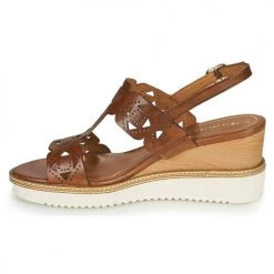 Chaussures Femme Sandales et Nu-pieds Tamaris ALIS Cognac -Sandales Soldes Boutique 18762735 500 D