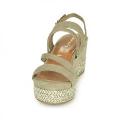 Chaussures Femme Sandales et Nu-pieds Tamaris KANNIE Pistache -Sandales Soldes Boutique 18762751 500 C