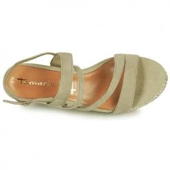 Chaussures Femme Sandales et Nu-pieds Tamaris KANNIE Pistache -Sandales Soldes Boutique 18762751 500 F