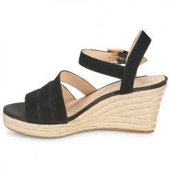 Chaussures Femme Sandales et Nu-pieds Geox D SOLEIL C Noir -Sandales Soldes Boutique 18763538 500 D
