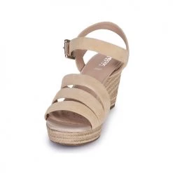 Chaussures Femme Sandales et Nu-pieds Geox D SOLEIL C Beige -Sandales Soldes Boutique 18763539 500 C