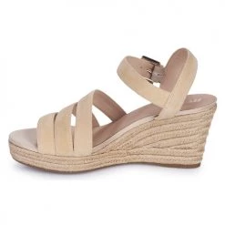 Chaussures Femme Sandales et Nu-pieds Geox D SOLEIL C Beige -Sandales Soldes Boutique 18763539 500 D